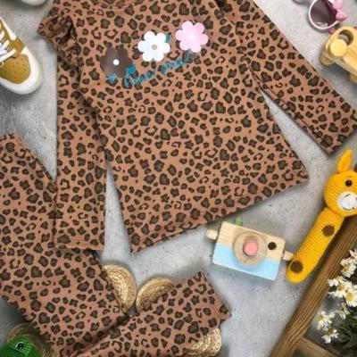 ست بچگانه بلوز و شلوار دخترانه پلنگی