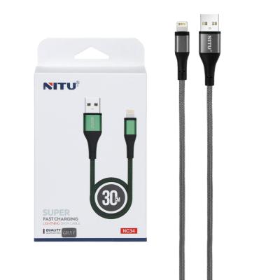 کابل شارژ پاوربانک فست آیفون NITU مدل NC34