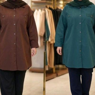 مانتو اسپرت زنانه کتان مدل 3382