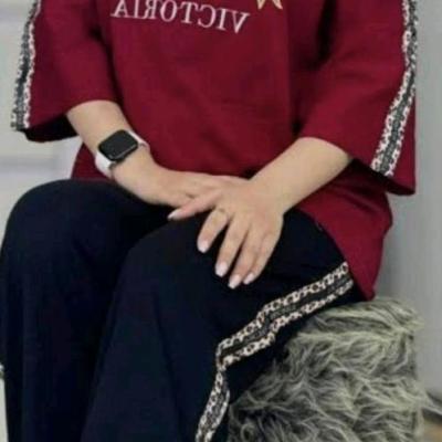 تیشرت شلوار زنانه مدل ویکتوریا رنگی