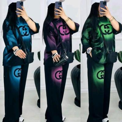 تیشرت شلوار زنانه مدل رنگین کمان