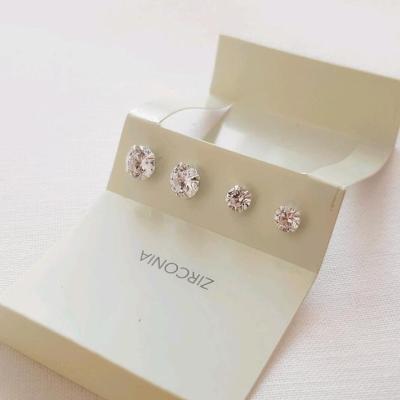 پک گوشواره 2 جفت نقره 925 وارداتی