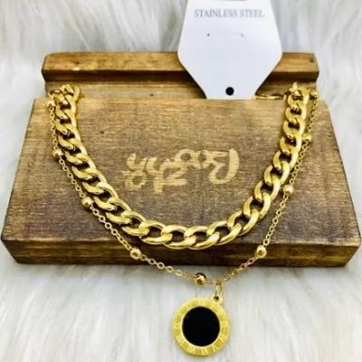 دستبند استیل 2لاین کارتیر اویز بولگاری (پست پیشتاز پس کرایه)