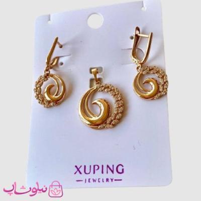 نیم ست زنانه ژوپینگ طرح دایره پرنگین کد 4981