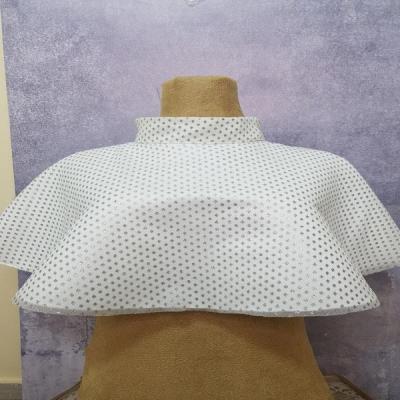 یقه حجاب سفید عروس