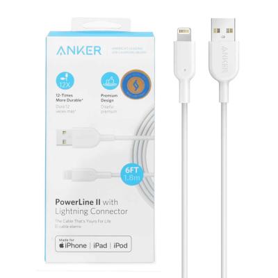 کابل شارژ 1.8 متری آیفون ANKER مدل PowerLine II A8433 - سفید