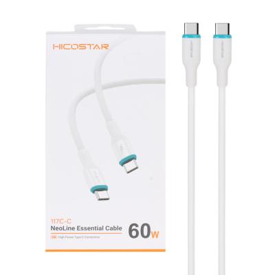 کابل شارژ فست Hicostar Type-C to Type-C مدل 117C-C 60W