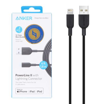کابل شارژ 1.8 متری آیفون ANKER مدل PowerLine II A8433 - مشکی
