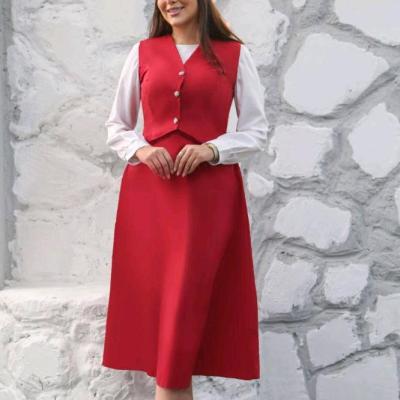 دوتیکه جلیقه ودامن آندیا میکرو سایزورنگ بپرسین