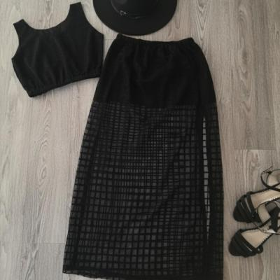 تاپ دامن بلند گیپور لیزری