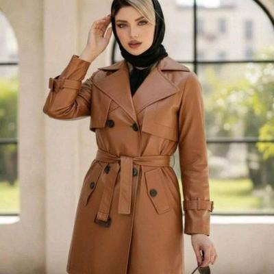 مانتو اسپرت زنانه چرم مدل آیسو