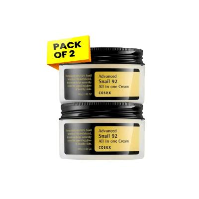 پک دو عددی آبرسان و ترمیمکننده پوست با عصاره حلزون