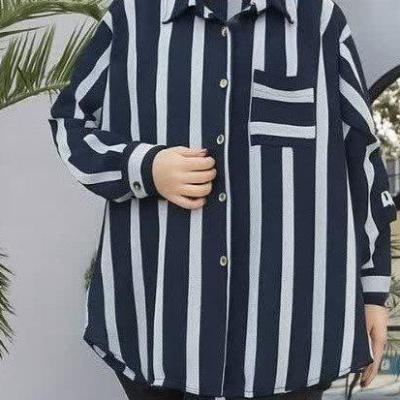 مانتو دخترانه مدل راه راهی