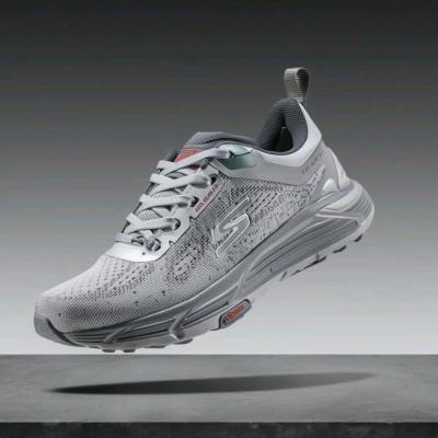 کتونی رانینگ اسکیچرز طوسی ویبرام مردانه