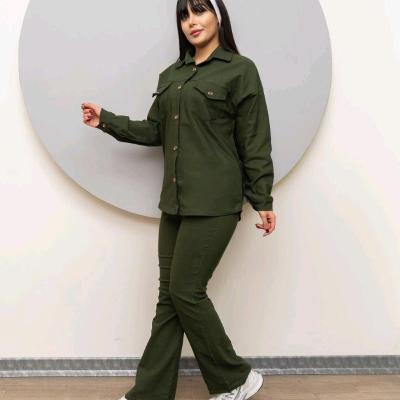 مانتو اسپرت زنانه مدل مانتو شلوار کتان