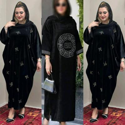 پانچو زنانه مدل عبا مخمل شیک