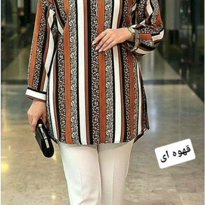 تونیک مانتویی سایز بزرگ مانتو جلو بسته
