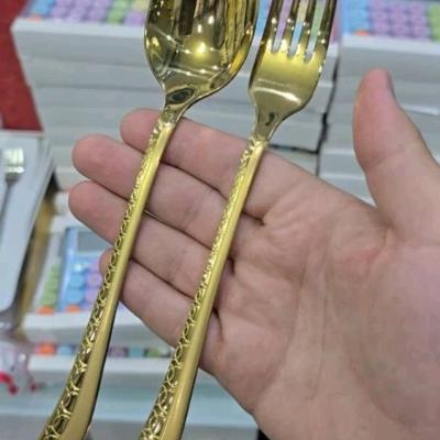 سرویس قاشق و چنگال طلایی24 نفره 120 پارچه یونیک((هزینه ارسال درب منزل