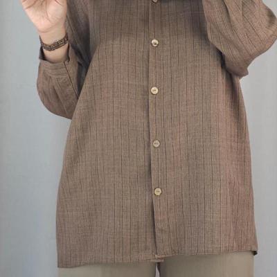 شومیز مانتویی زنانه سایز بزرگ مدل تینا