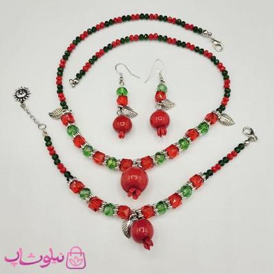 ست زنانه دستساز برند N&SH مدل انار و یلدا کد 450