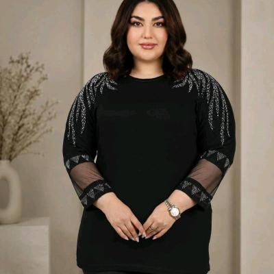 بلوز سایز بزرگ مهستی ، ارسال رایگان ، فری تا 50-52 ، ویسکوز فول لاکرا