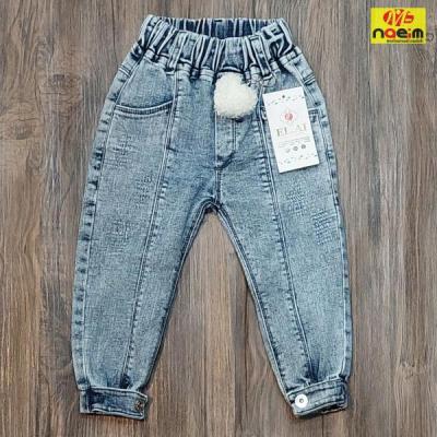 شلوار لی اسلش دخترانه سایز 55-75