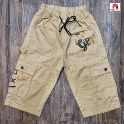 شلوارک کتان بچگانه سایز 95-110