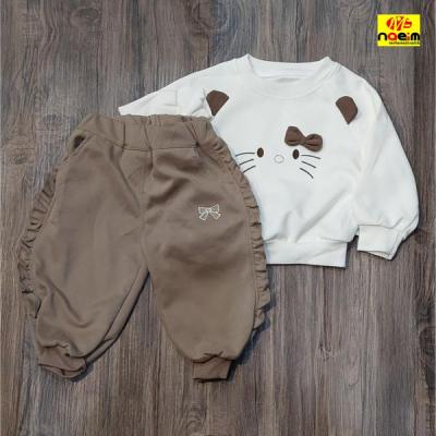 ست بلوز شلوار بچگانه وارداتی کیتی 1-4 سال