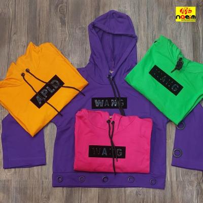 کراپ زنانه کلاهدار فری سایز