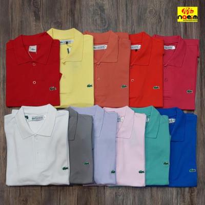 تیشرت یقه دار جودون پنبه مارک لاگوست lacoste سایز L - XL
