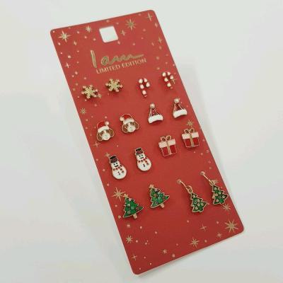 پک 8 جفتی گوشواره و گلگوش طلایی در مدل های مختلف فانتزی