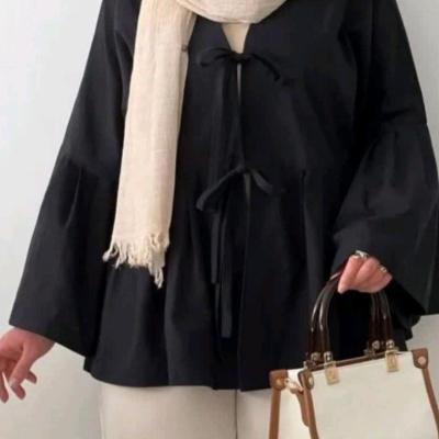 مانتو کتی زنانه کرپ مدل کریشه